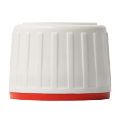 28 ROPP tamper evident screw, plug seal, ribbed red