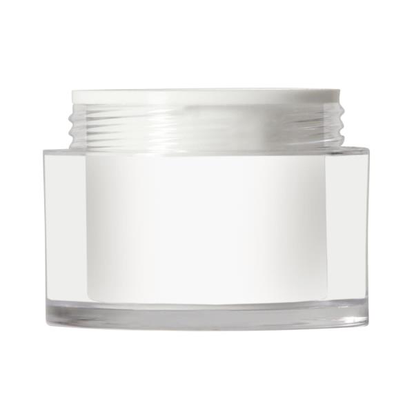 acrylic jar 50ml, P0303 SAN 52mm, double wall SAN-PP