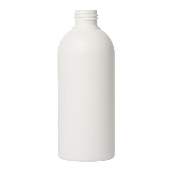 250ml HDPE bottle, Flat Bottom Round 24-410, F0222A