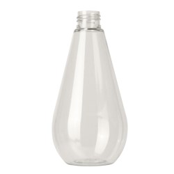 300ml rPET bottle, Pear Round 24-410, F0565A