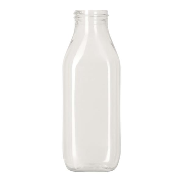 rPET bottle, Square Milk 38-400, F0559A