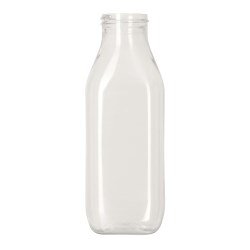 rPET bottle, Square Milk 38-400, F0559A