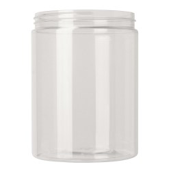 1000ml pet jar,100-400 Straight Cylindrical, single wall PET