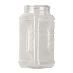 500ml rpet jar,63-485 Square Spender, single wall rPET