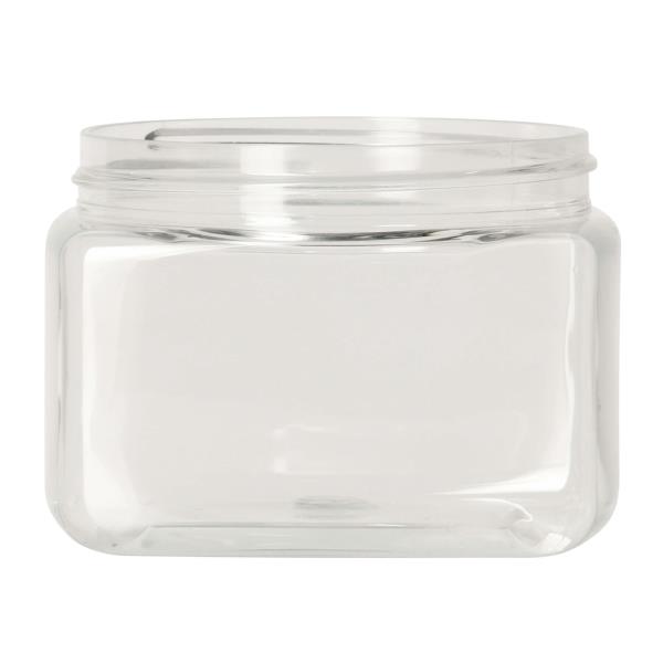 200ml rpet jar,70-400 Square Jar, single wall rPET