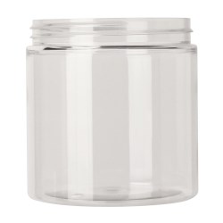 500ml rpet jar,89-400 Straight Cylindrical, single wall rPET