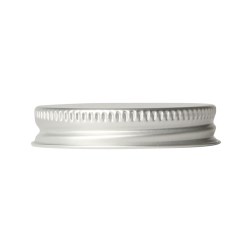 rolled aluminium lid 48-400, tri seal, rolled edge matt, silver