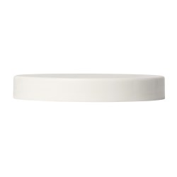 plastic lid 127mm PP, straight induction seal smooth, white