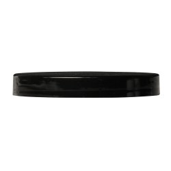 plastic lid 127mm PP, straight induction seal smooth, black