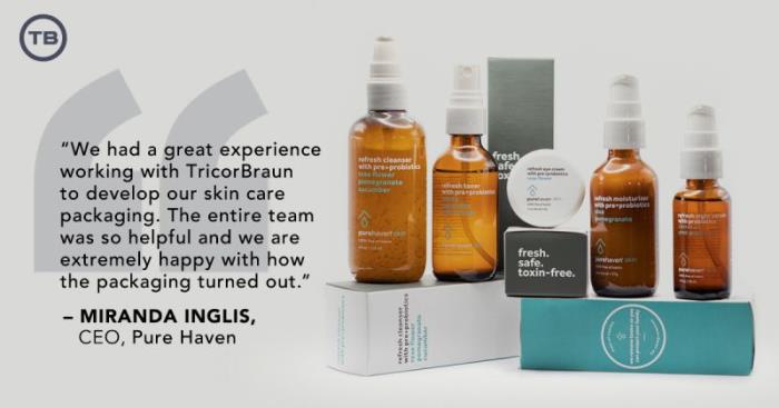 TricorBraun Delivers Sustainable Skin Care Packaging for Pure Haven