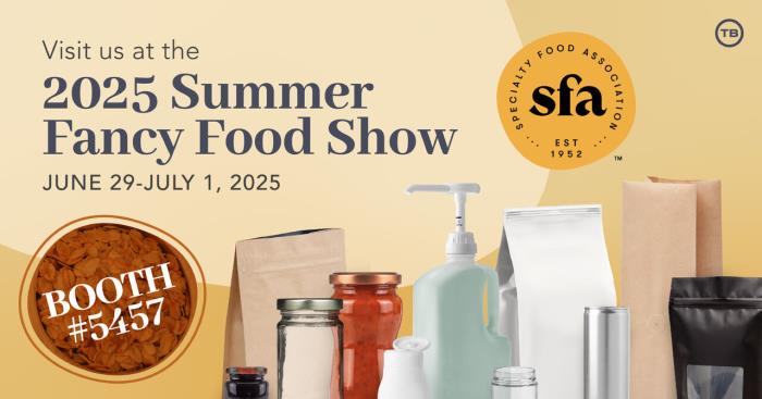 Heading to the Summer Fancy Food Show? Find TricorBraun at Booth #5457!