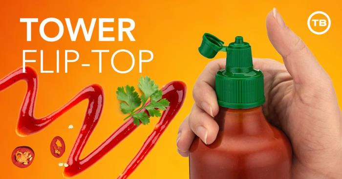 Tower Flip-Top: Clean, Controlled Dispensing