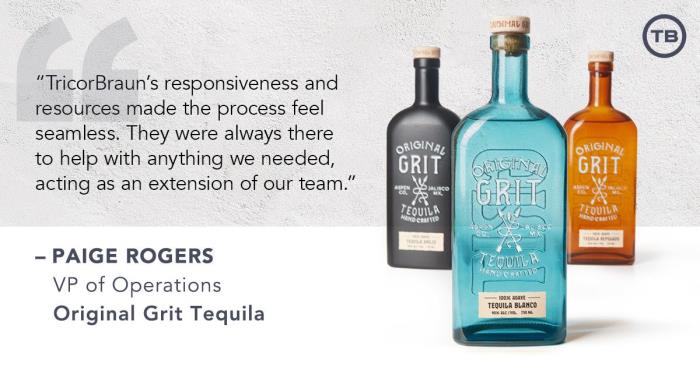 From Rendering to Reality: TricorBraun Crafts the Original Grit Tequila Bottle