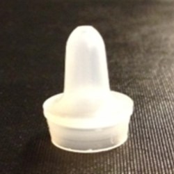 20mm, LDPE Dropper Tip Closure, .062 orifice LLDPE 
