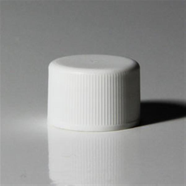 20-410, P/P Continuous Thread Closure, F217 Land Fine Ribbed Skirt, Smooth Top,