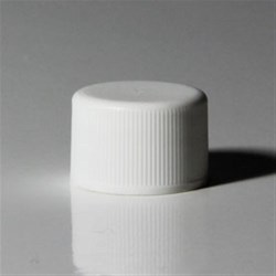 20-410, P/P Continuous Thread Closure, F217 Land Fine Ribbed Skirt, Smooth Top,