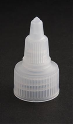20-410, LDPE Spout Closure, Fine Ribbed Skirt,