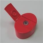 29mm Snap On, P/P Flip Top Closure, 6 x 6 mm orifice Straight Sided, 6mm x 6mm Silicone Valve,