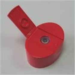 29mm Snap On, P/P Flip Top Closure, 6 x 6 mm orifice Straight Sided, 6mm x 6mm Silicone Valve,