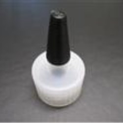 24-410, LDPE Spout Closure, No Hole, Long Black Tip Attached, 