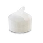 28-400, LLDPE Flip Top Closure, 3mm orificeUnlined Valve/Plug Serrated,