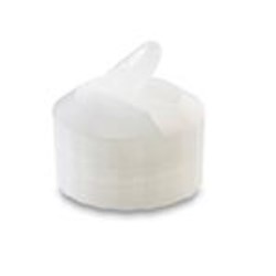 28-400, LLDPE Flip Top Closure, 3mm orificeUnlined Valve/Plug Serrated, 