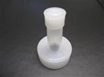 28-400, LDPE Flip Top Closure, Ribbon orifice Ribbed Skirt,