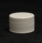 28-410, P/P Continuous Thread Closure, F217 Land Fine Ribbed Skirt, Smooth Top,