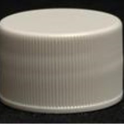 28-410, P/P Continuous Thread Closure, Hs035/Foam Back, Fine Ribbed Skirt, Smooth Top,