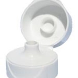 28-410, P/P Flip Top Closure, .375 orificeIspe/Pp-U5 Tri-Tab Plain, Directional Pour, Ribbed Skirt, Sna