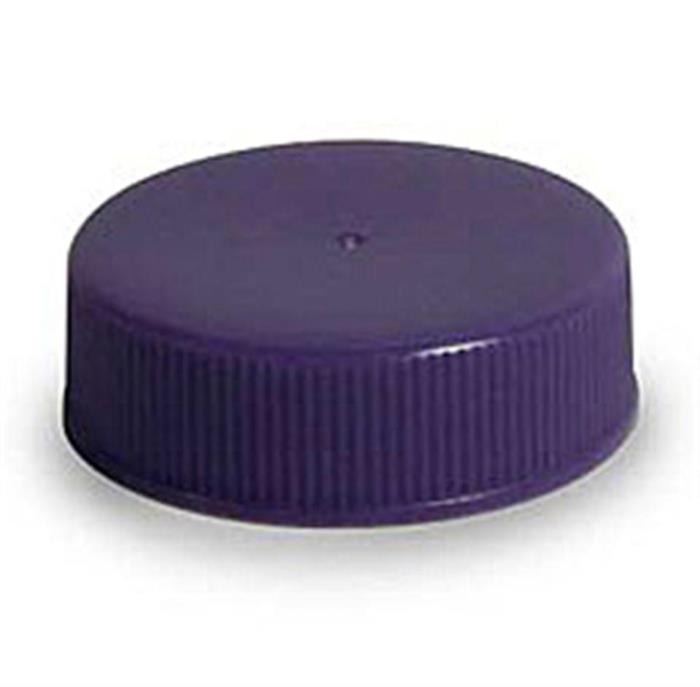 33-400, P/P Continuous Thread Closure, Hs035 Printed, Land Fine Ribbed Skirt, Smooth Top,