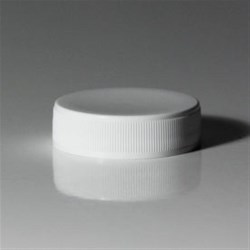 38-400, P/P Continuous Thread Closure, F217 Land Fine Ribbed Skirt, Smooth Top,