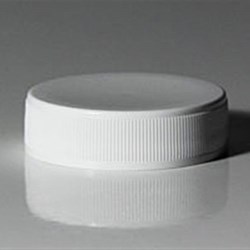 38-400, P/P Continuous Thread Closure, Lnp Land Ribbed Skirt, Smooth Top,