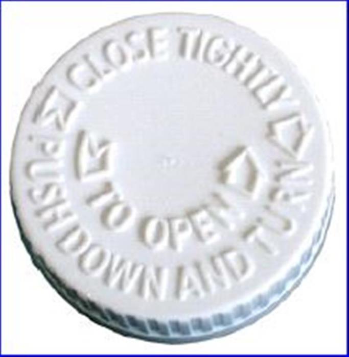 38-400, P/P Push and Turn Closure, Hs035 Printed-SFYP - Black, CRC,