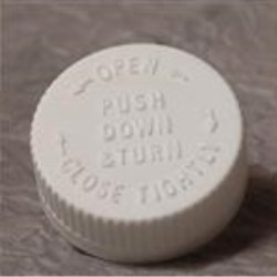 45-400, P/P Push and Turn Closure, Fs5-4/.006 Vented - Plain, Text Top, 