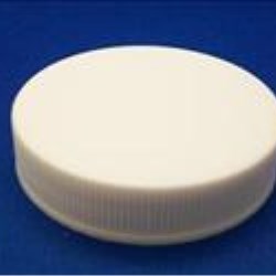 48-400, P/P Continuous Thread Closure, F217 Land Fine Ribbed Skirt, Smooth Top,