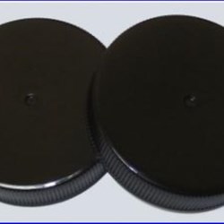 53-400, P/P Continuous Thread Closure, Fs5-9 Printed, Land Fine Ribbed Skirt, Smooth Top,