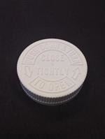 53-400, P/P Push and Turn Closure, .035WaxPulp/.020Permabnd Foam HS-035 Prtd-SFYP-Red, CRC,