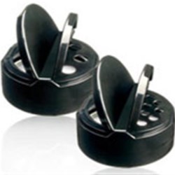 53-485, P/P Flip Top Closure, .125 7-Hole/Spoon orificeUniv Htsl Plain, Dual Door, 