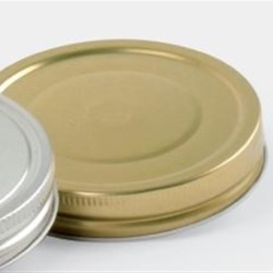 58-400, Metal Continuous Thread Closure, Plastisol Button, Stack Bead,