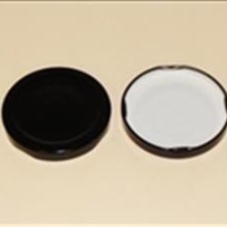 58mm, Metal Lug Closure, Plastisol Button,