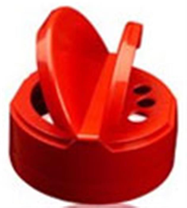 38-400, P/P Flip Top Closure, .225 3-Hole Pour/Spoon orificeUniv Htsl Printed, Dual Door,