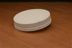 120-400, P/P Tamper Evident Closure, Pressure Sensitive Plain, Flat Seal, Fine Ribbed Skirt,
