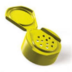 43-485, P/P Flip Top Closure, 5 Holes .200 orificeFS3-25 .008 C1S.002R1 Printed-SFF,