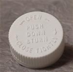 38-400, P/P Push and Turn Closure, F217 Plain, Ribbed Skirt,
