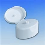 24mm, P/P Flip Top Closure, .062 orifice Flat Lid, Mat/Stipple Top, 