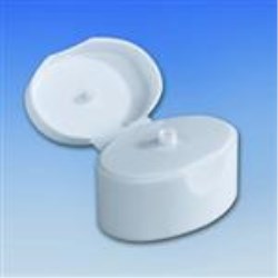 24mm, P/P Flip Top Closure, .062 orifice Flat Lid, Mat/Stipple Top, 