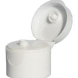 24-410, P/P Flip Top Closure, .250 orifice Flat Act, Smooth Skirt, 