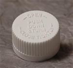 24 P/P Push and Turn Closure, Heat Seal/Foam Ribbed Skirt, 