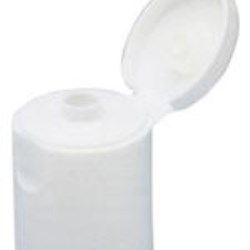 24-415, P/P Flip Top Closure, .125 orificeIspe/Pp-U5 Plain, Dome Act, Smooth Skirt, Peelable Liner Snap